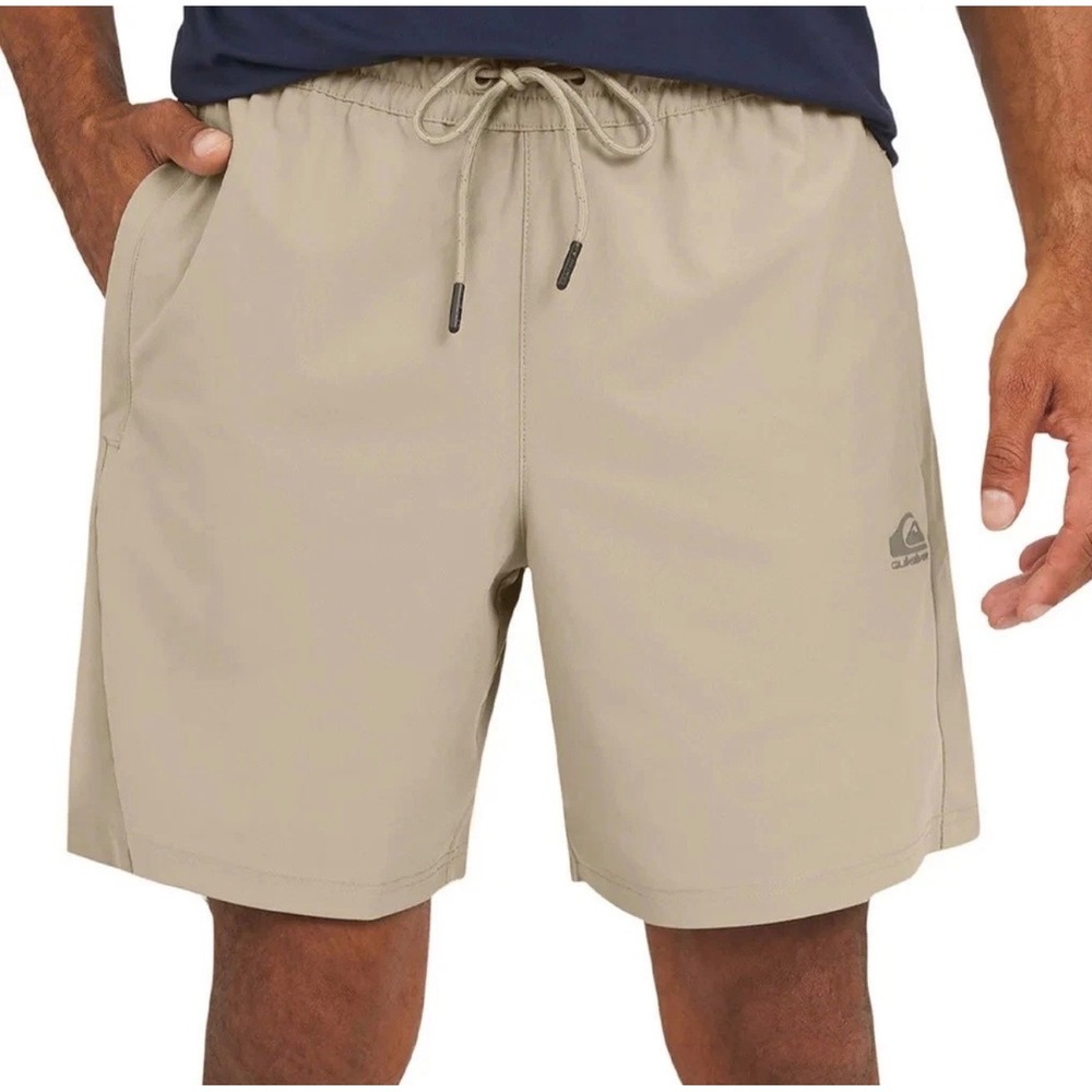 NWT Quiksilver Mens XXL Beige 4-Way Stretch Performance Shorts Gorpcore Hiking